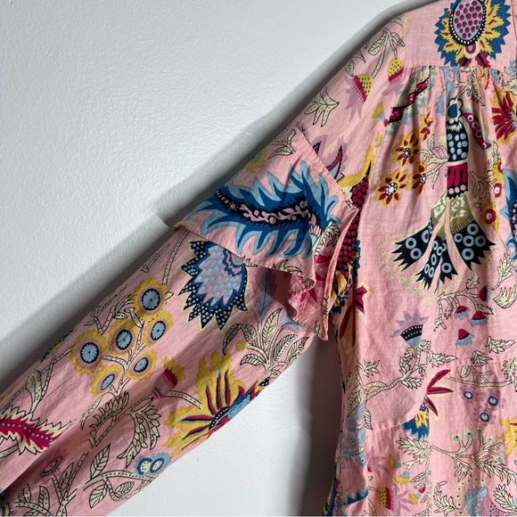 Rachel Comey  Willow Top in Peach Tapestry Floral  Long Sleeve Sz 6 - Picture 8 of 10